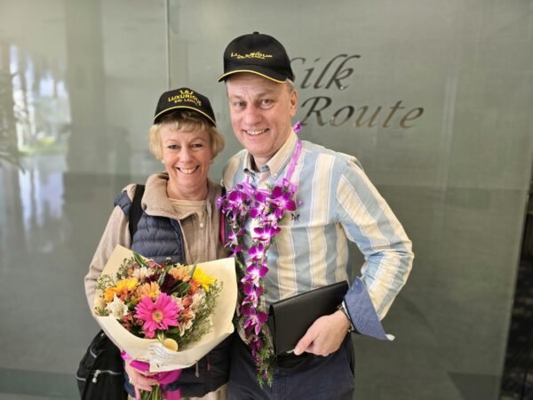 Our clients welcomed at the Silk Route arrival lounge.