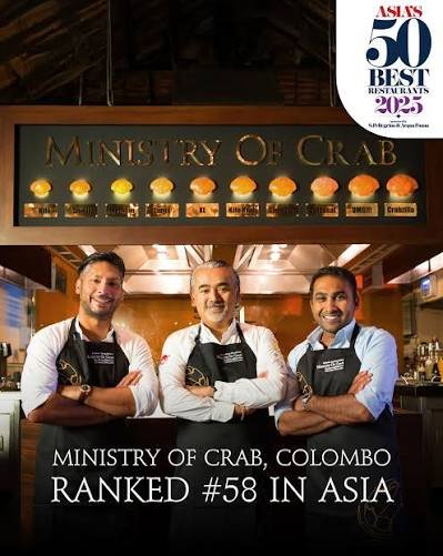 Chefs and co-owners of Ministry of Crab restaurant in Colombo.