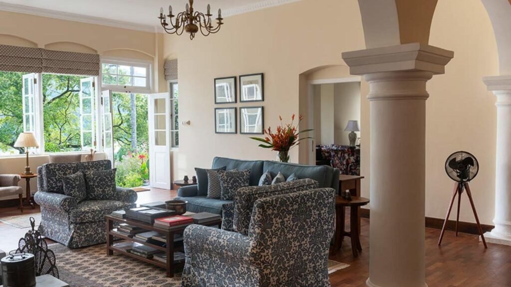 Elegant lounge at Ceylon Tea Trails Sri Lanka