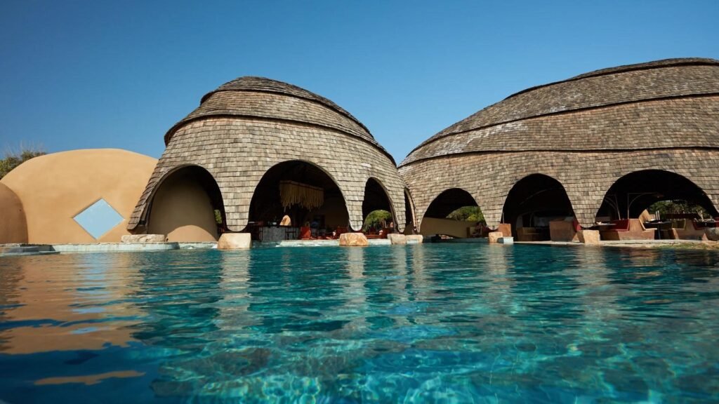 Swimming pool at Wild Coast Tented Lodge Yala