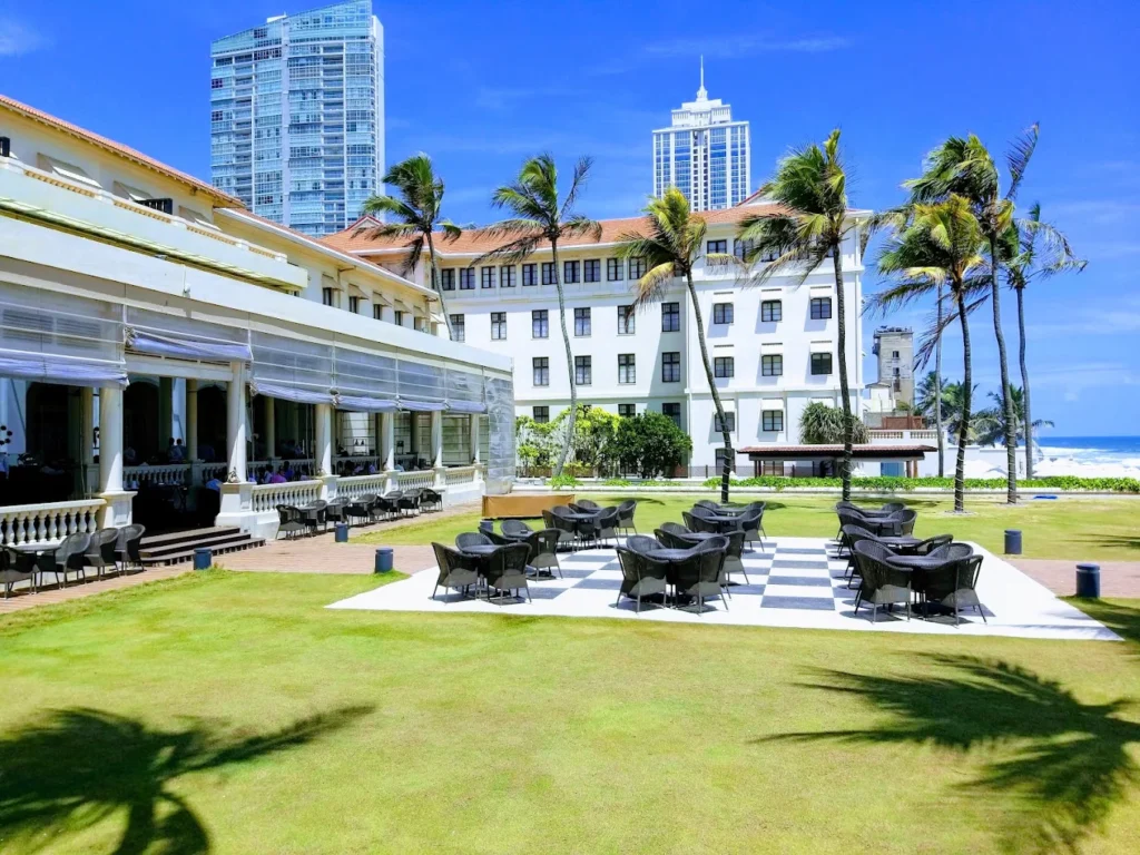Galle Face Hotel garden in Colombo Sri Lanka