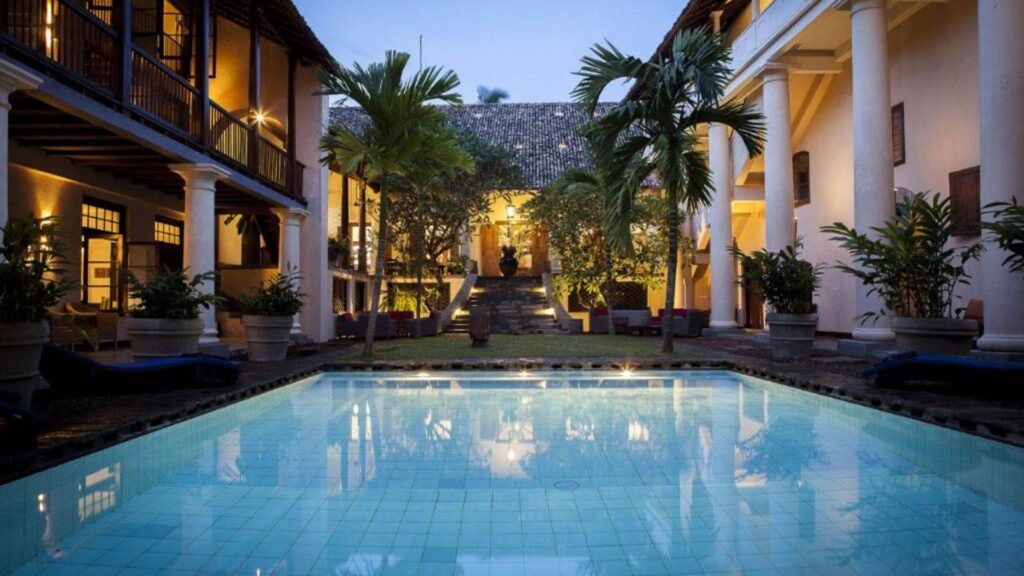 Courtyard swimming pool at Galle Fort Hotel