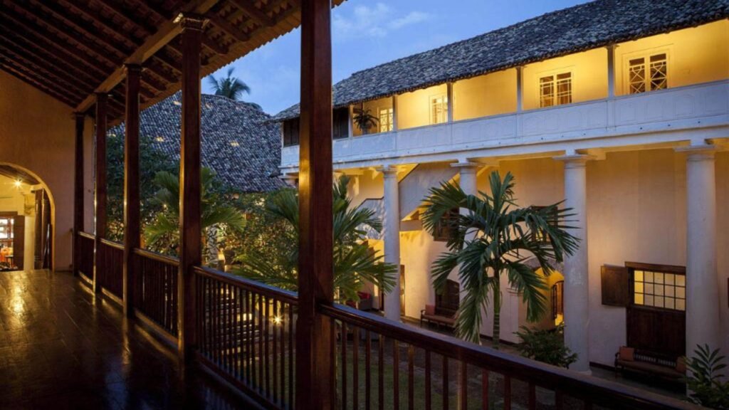 Heritage courtyard at Galle Fort Hotel Sri Lanka