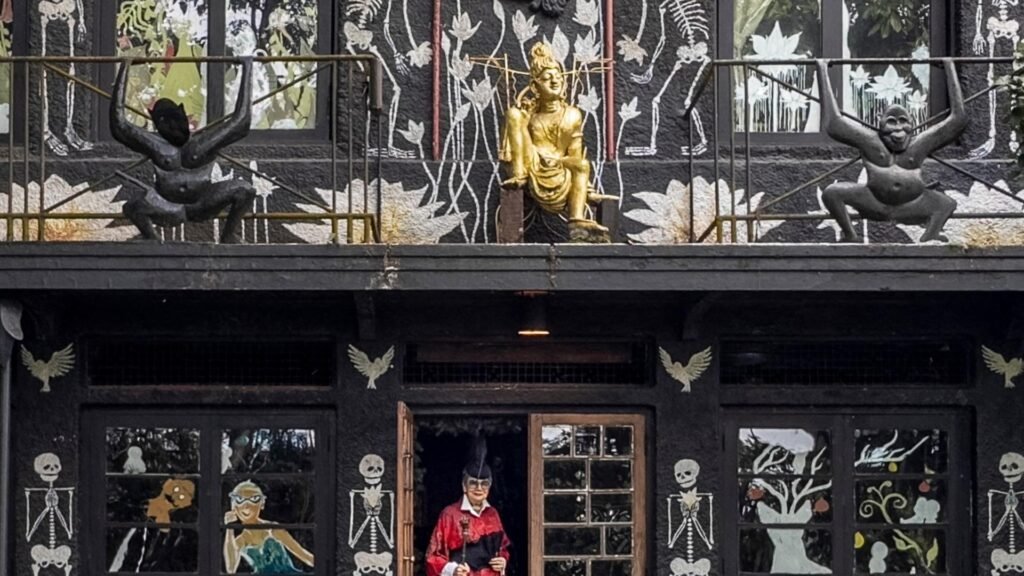 Artistic exterior of Helga’s Folly Kandy