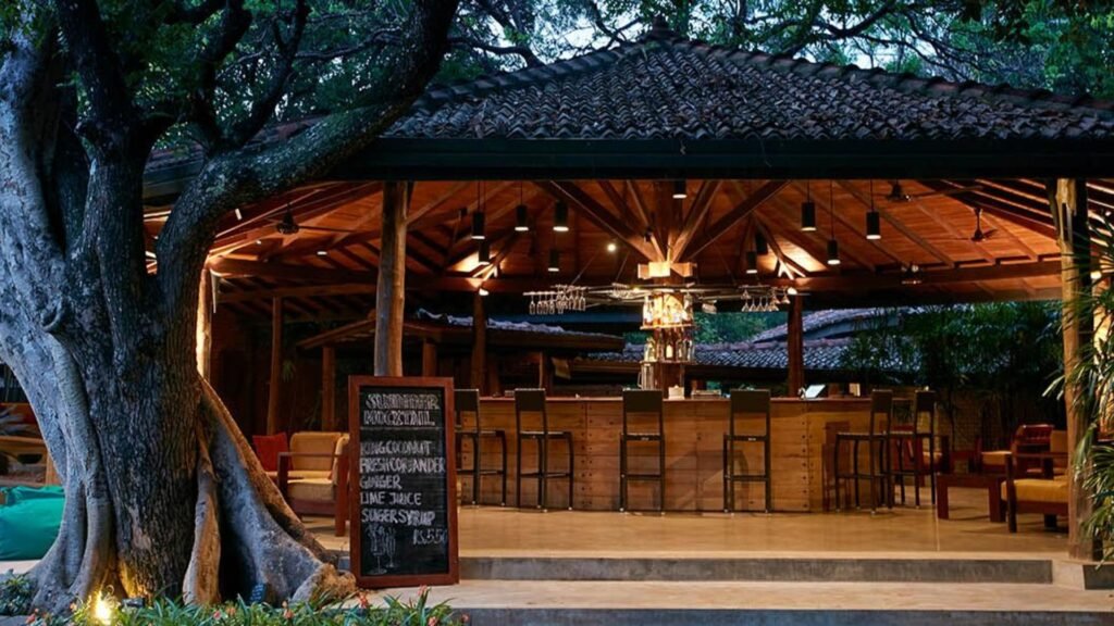 Open-air bar at Hotel Sigiriya