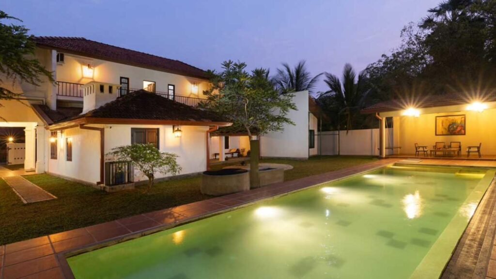 Swimming pool at Jetwing Mahesa Bhawan Jaffna
