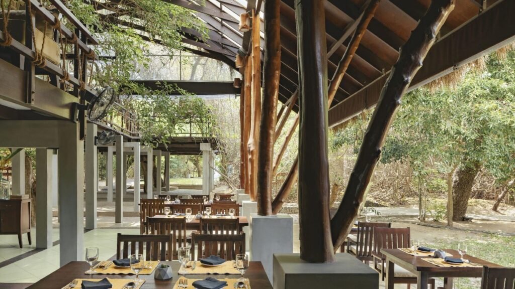 Uga Jungle Beach open-air restaurant