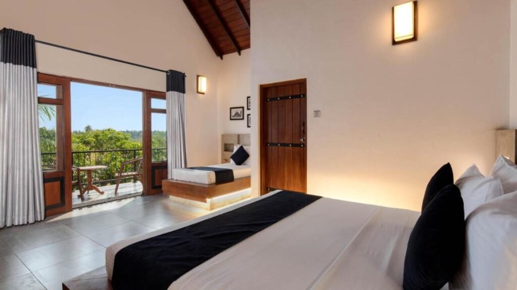 Spacious guest room at Kubura Resort