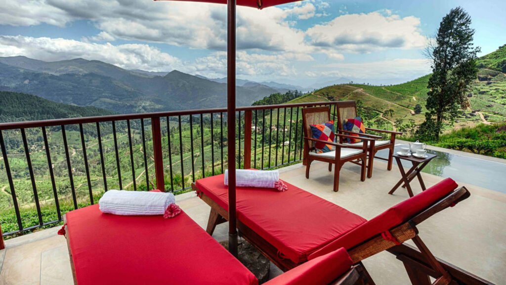 Mountain view terrace at Madulkelle