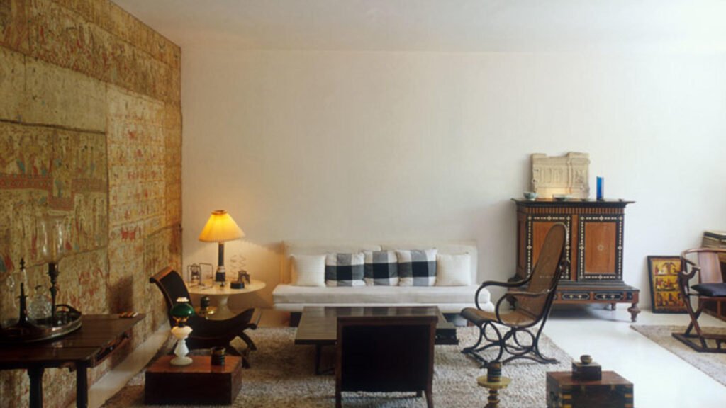 Living room at Number 11 Geoffrey Bawa Sri Lanka