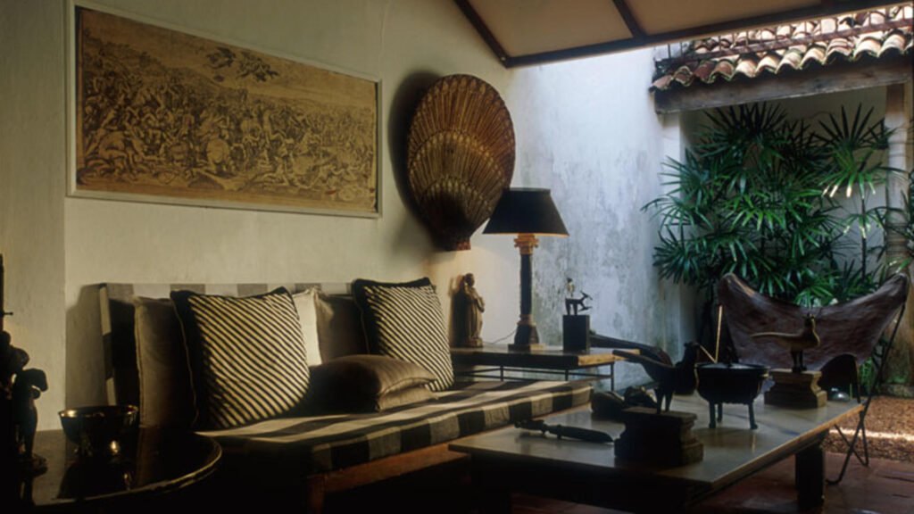 Interior lounge at Number 11 Geoffrey Bawa Colombo