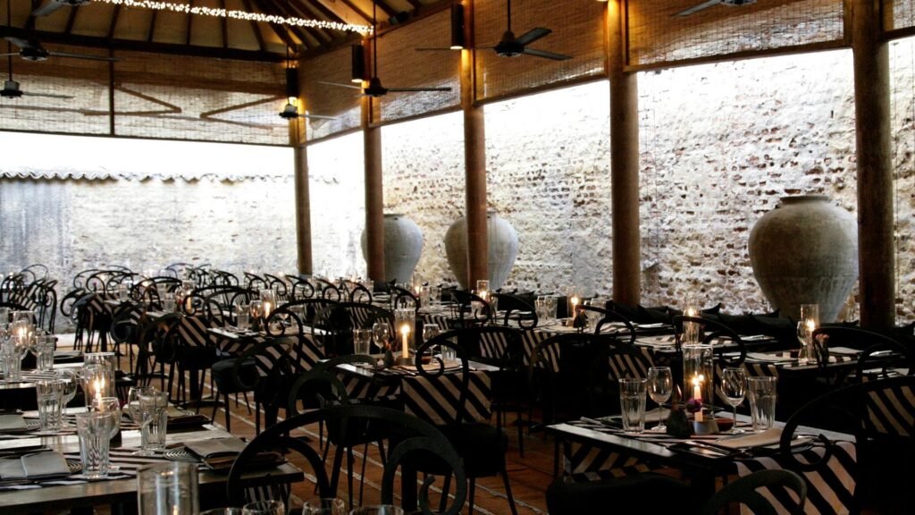 Restaurant interior at The Gallery Café Colombo